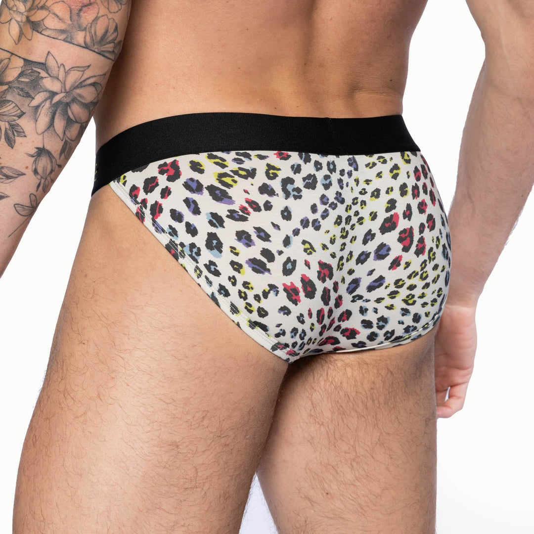 BIKE Athletic Active Jock Brief – Men’s Ultra-Soft Modal Performance Underwear in Bold Animal Print