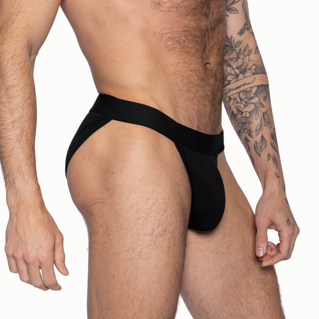 BIKE Athletic Active Jock Brief – Redesigned Men’s Modal Support Underwear in Sleek Black