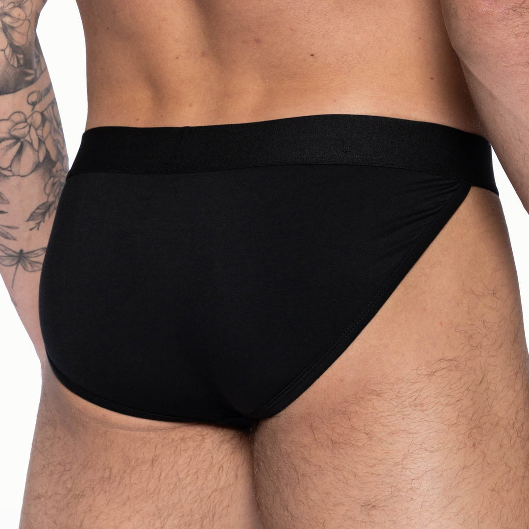 BIKE Athletic Active Jock Brief – Redesigned Men’s Modal Support Underwear in Sleek Black