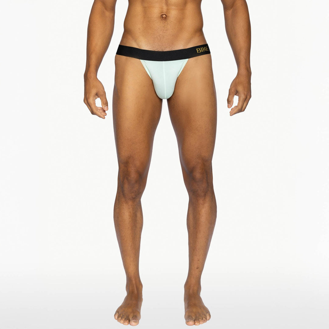BIKE Athletic Active Jock Brief – Men’s Mint Green Modal Hybrid Underwear with Contoured Pouch