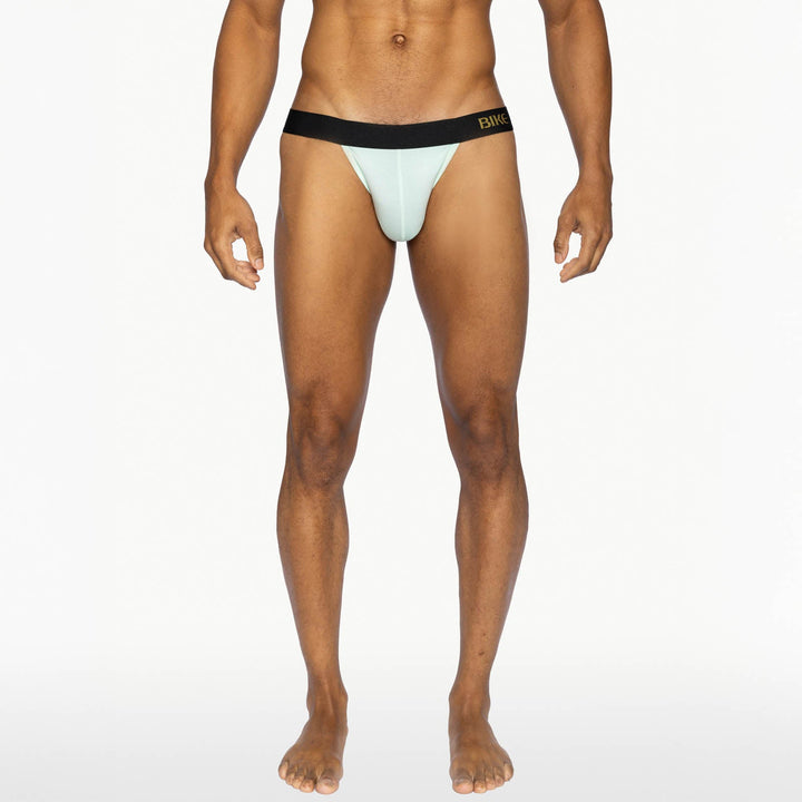 BIKE Athletic Active Jock Brief – Men’s Mint Green Modal Hybrid Underwear with Contoured Pouch