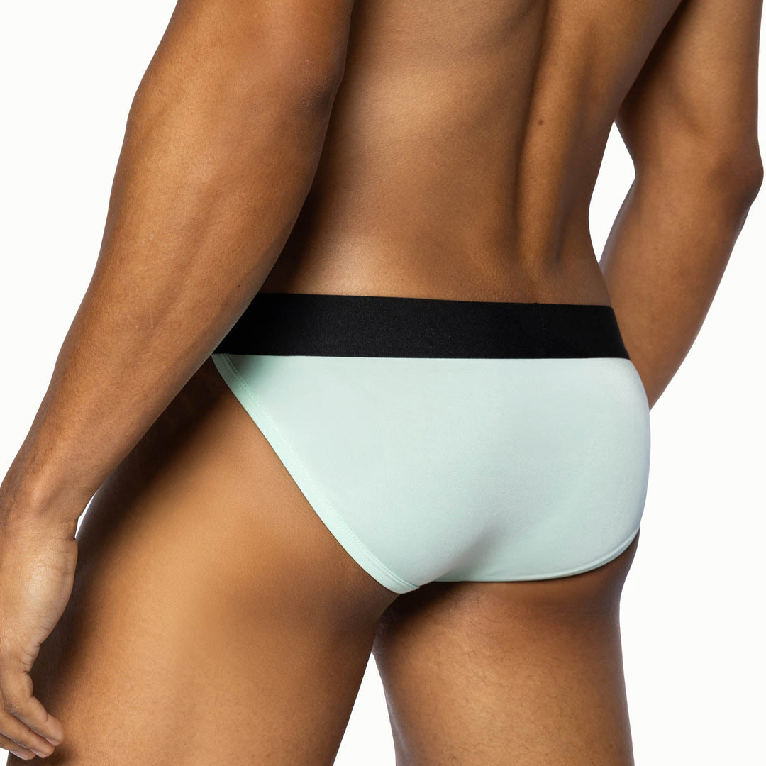 BIKE Athletic Active Jock Brief – Men’s Mint Green Modal Hybrid Underwear with Contoured Pouch