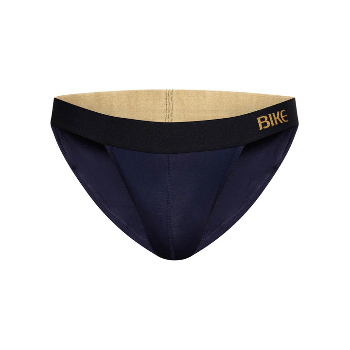 BIKE Athletic Active Jock Brief – Men’s Navy Modal Jersey Underwear with Enhanced Contoured Pouch