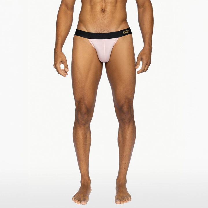 BIKE Athletic Active Jock Brief – Men’s Pastel Pink Modal Performance Underwear with Contoured Pouch