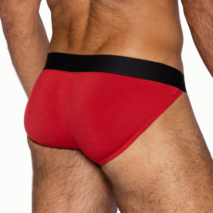 BIKE Athletic Active Jock Brief – Hybrid Men’s Performance Brief in Vibrant Red
