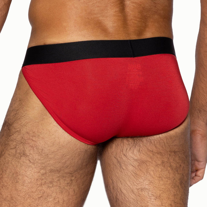 BIKE Athletic Active Jock Brief – Hybrid Men’s Performance Brief in Vibrant Red