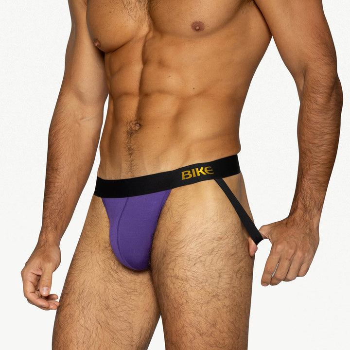 BIKE Athletic Active Jockstrap – Men’s Soft Modal Performance Jock in Purple