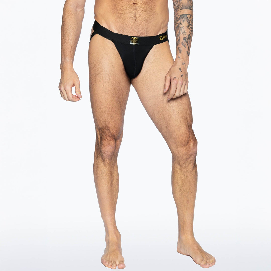 BIKE Athletic Active Jockstrap – Men’s Super Soft Modal Performance Supporter in Classic Black