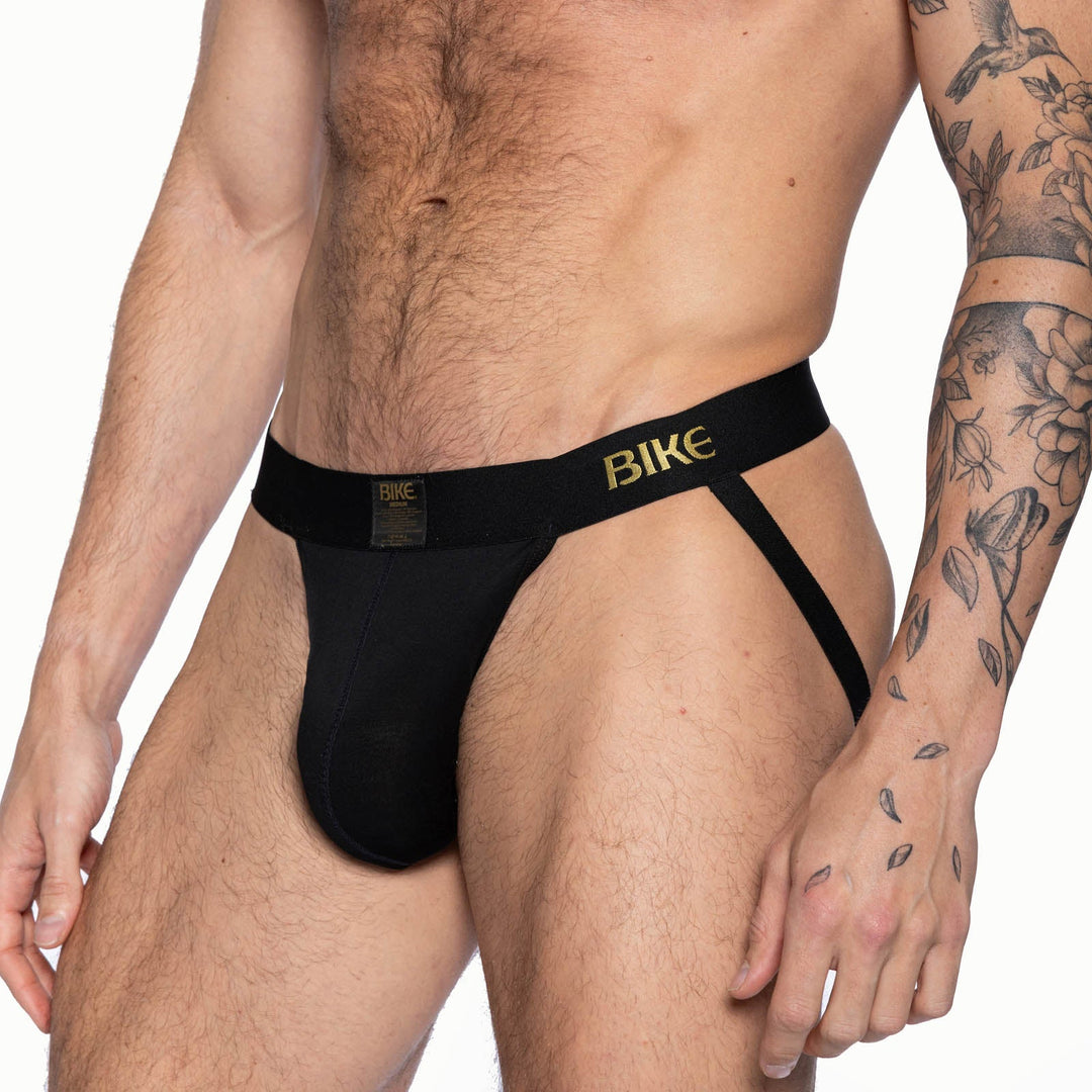 BIKE Athletic Active Jockstrap – Men’s Super Soft Modal Performance Supporter in Classic Black
