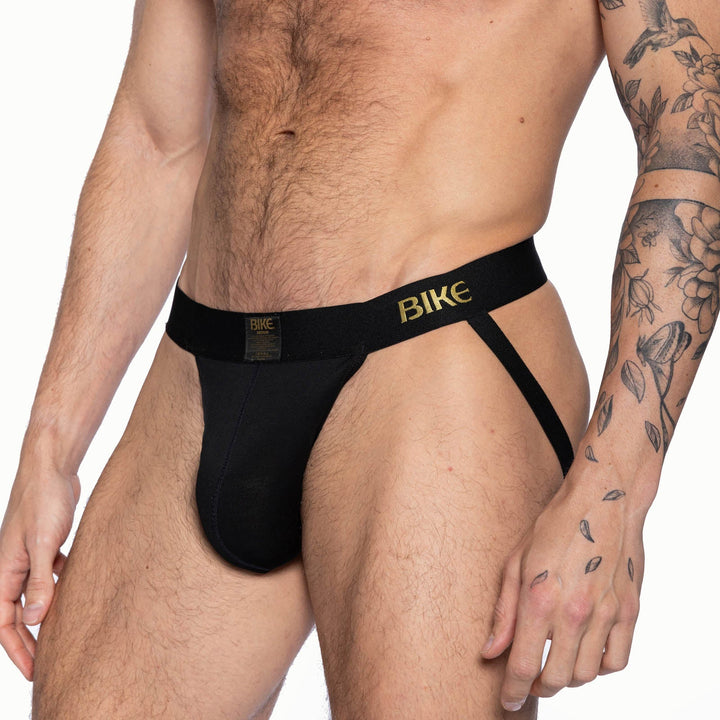 BIKE Athletic Active Jockstrap – Men’s Super Soft Modal Performance Supporter in Classic Black
