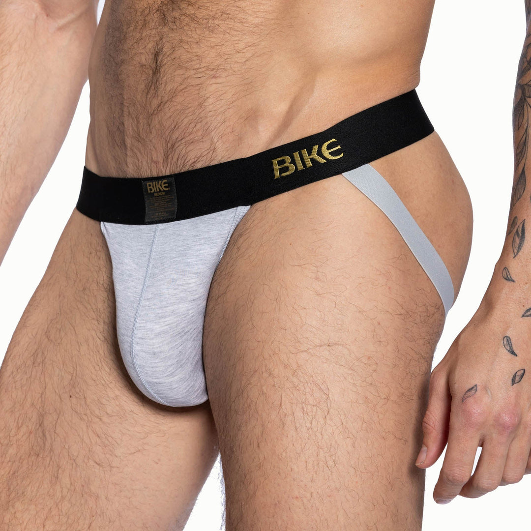BIKE Athletic Active Jockstrap – Ultra-Soft Modal Performance Jock in Light Gray