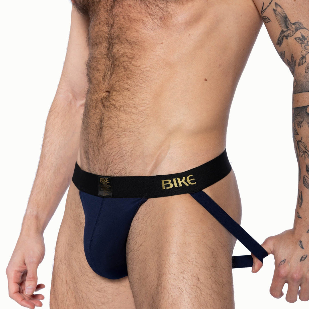 BIKE Athletic Active Jockstrap – Men’s Navy Blue Moisture-Wicking Modal Support Jock
