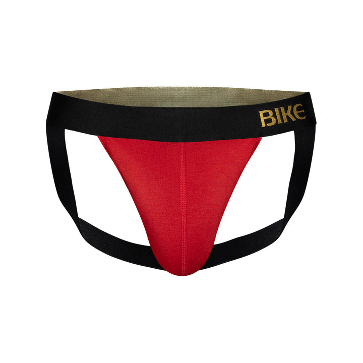 BIKE Athletic Active Jockstrap - Men’s High-Performance Modal Support Jock in Red