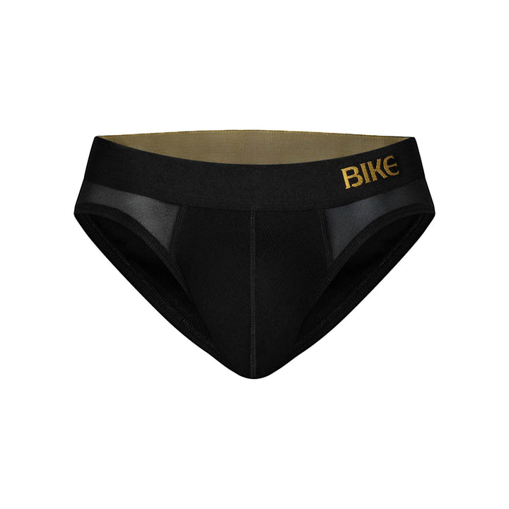 BIKE Athletic Sexy Rib Brief – Men’s Sheer Mesh & Cotton-Rayon Ribbed Underwear (Stock Black)