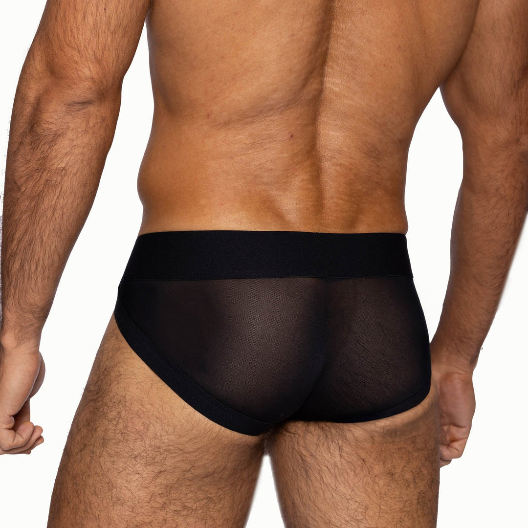 BIKE Athletic Power Mesh Brief – Men’s Breathable, Sculpted Fit Underwear with Natural Backside Lift