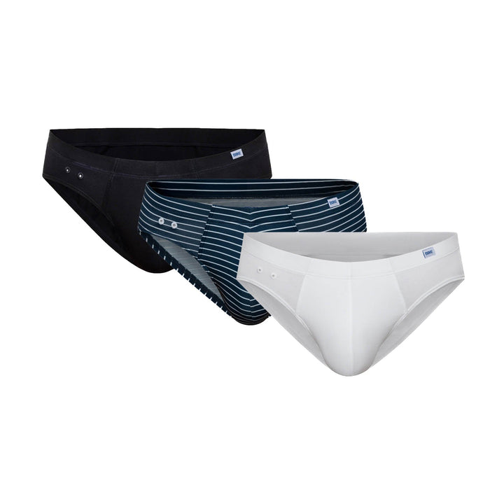 BIKE Athletic 3-Pack Stretch Cotton Bikini Brief – Men’s Multi-Color Performance Underwear Set