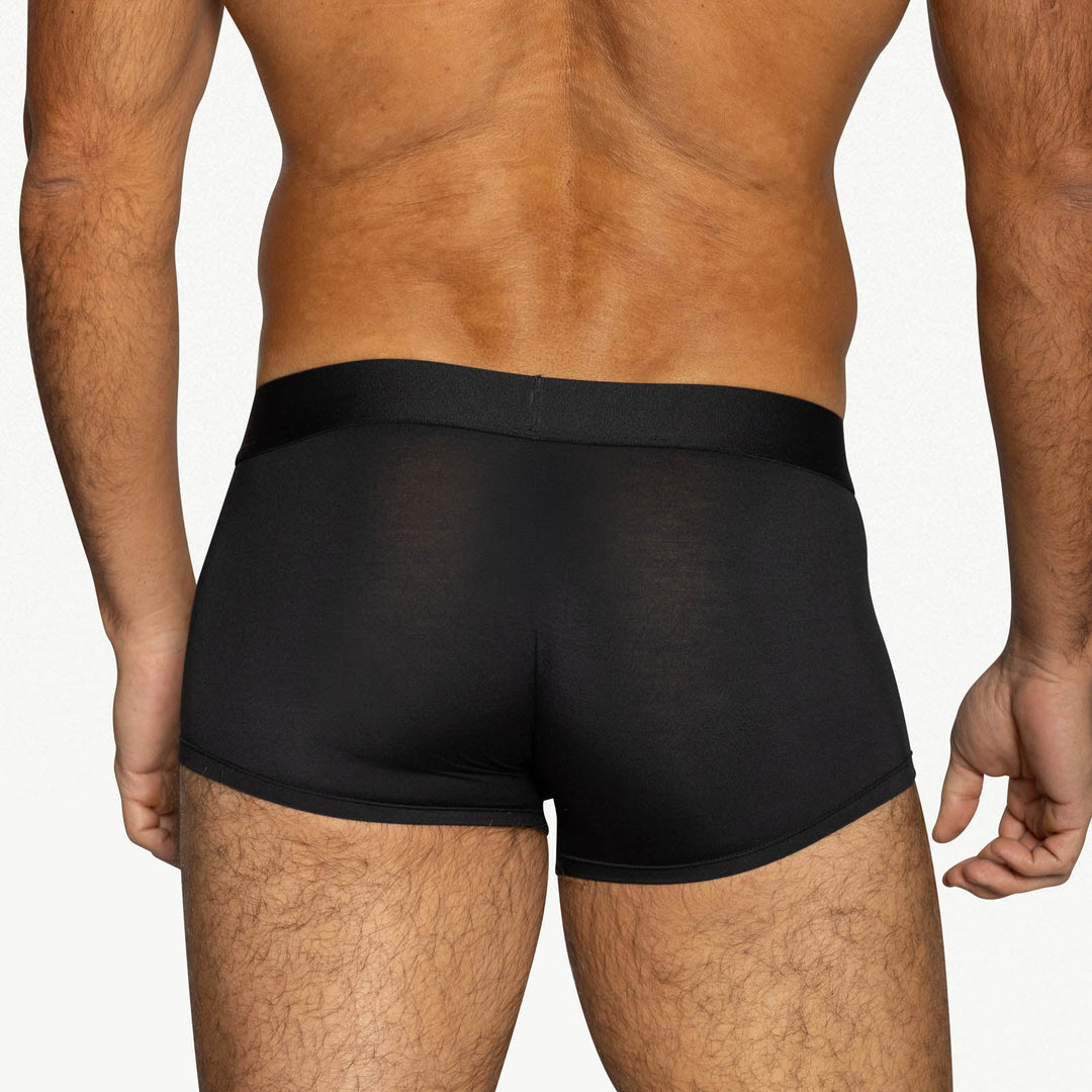 BIKE® Athletic Active Trunk – Men’s Ultra-Soft Modal Performance Underwear (Black)
