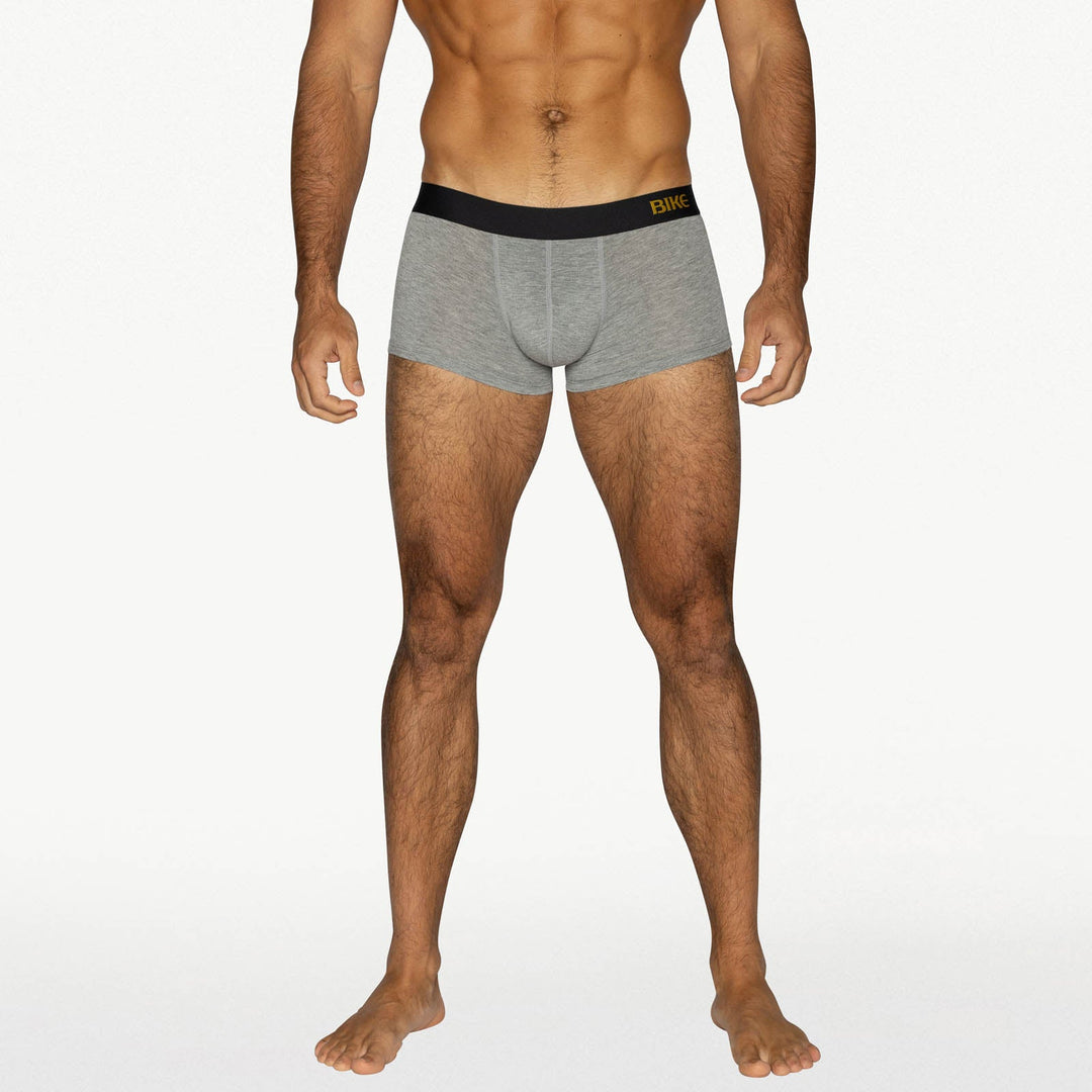 BIKE® Athletic Active Trunk – Men’s Premium Modal Performance Underwear (Gray)