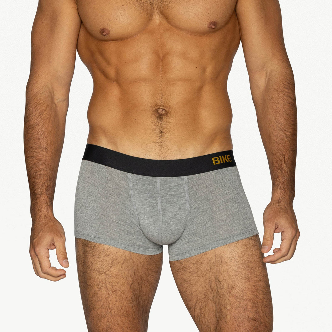 BIKE® Athletic Active Trunk – Men’s Premium Modal Performance Underwear (Gray)