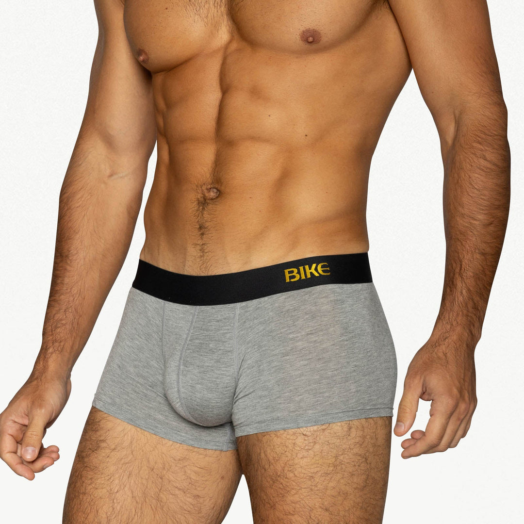 BIKE® Athletic Active Trunk – Men’s Premium Modal Performance Underwear (Gray)