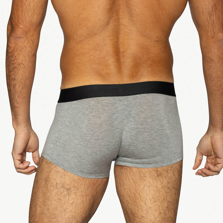 BIKE® Athletic Active Trunk – Men’s Premium Modal Performance Underwear (Gray)