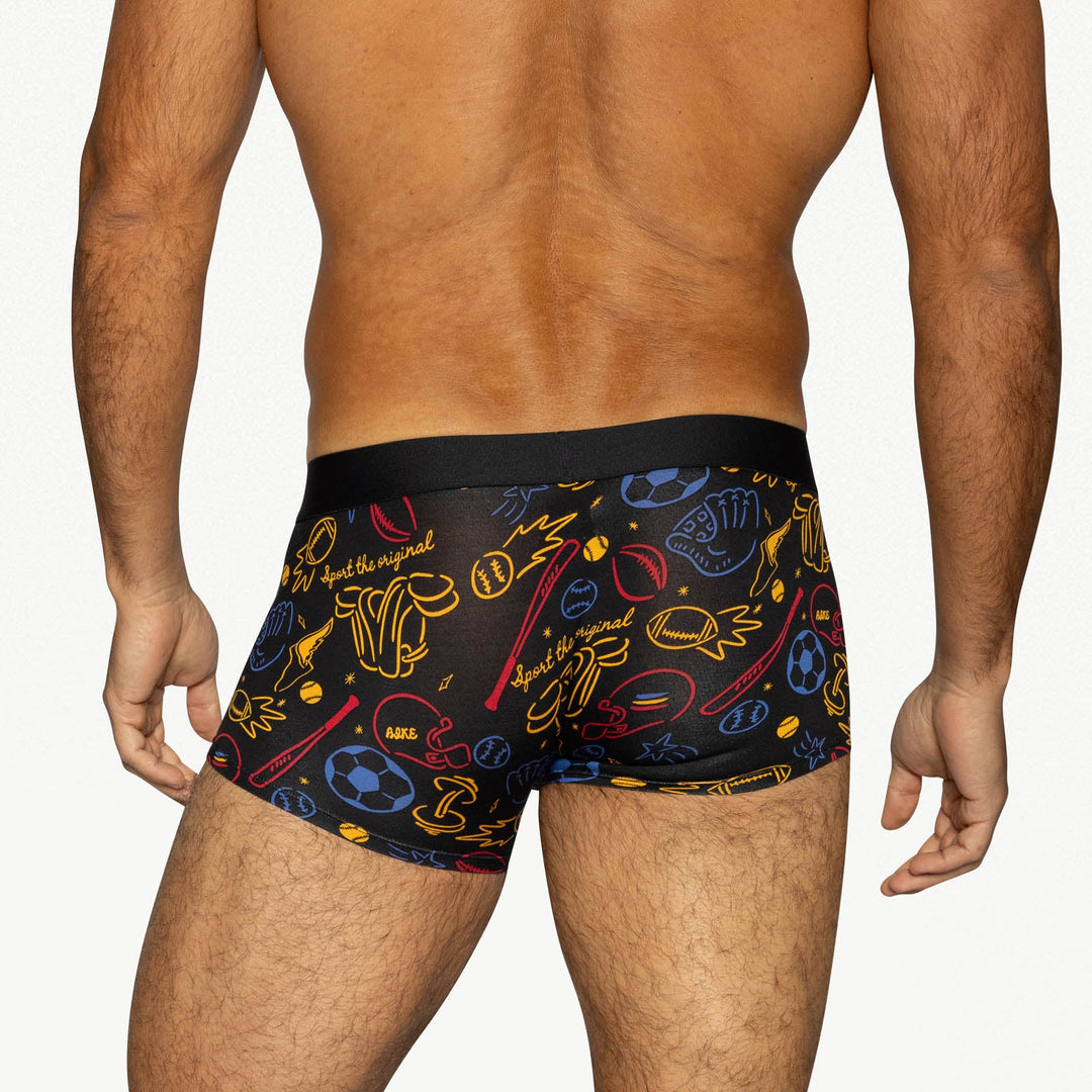 BIKE® Athletic Active Trunk – Men’s Ultra-Soft Modal Underwear in Exclusive Sports Print