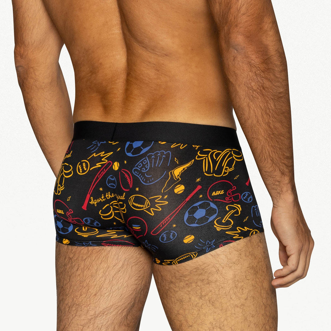 BIKE® Athletic Active Trunk – Men’s Ultra-Soft Modal Underwear in Exclusive Sports Print