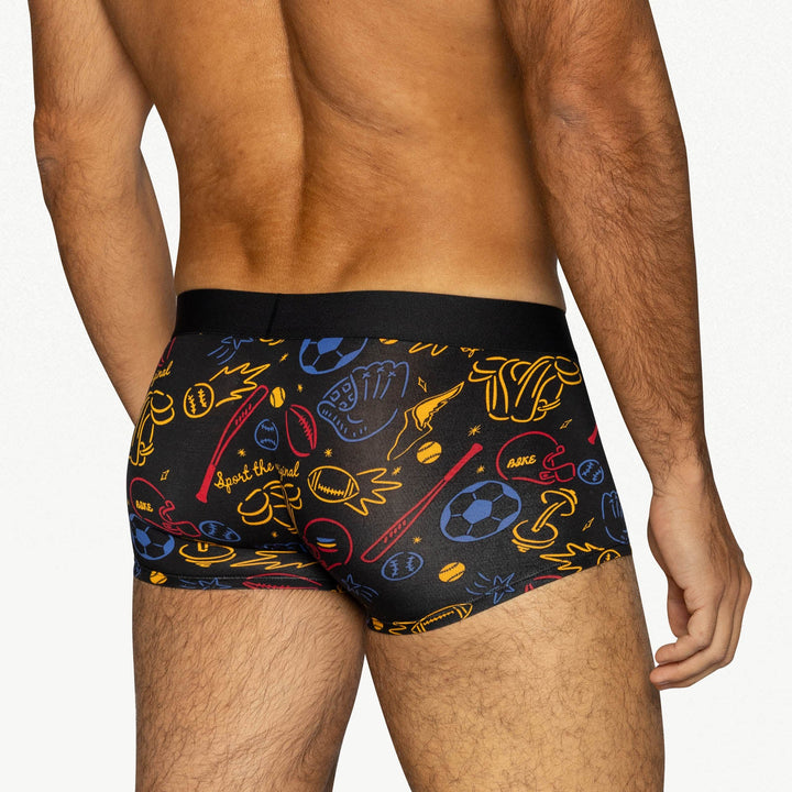 BIKE® Athletic Active Trunk – Men’s Ultra-Soft Modal Underwear in Exclusive Sports Print