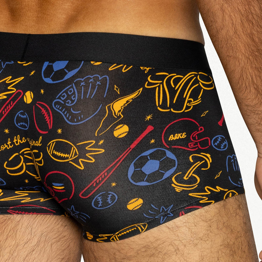 BIKE® Athletic Active Trunk – Men’s Ultra-Soft Modal Underwear in Exclusive Sports Print