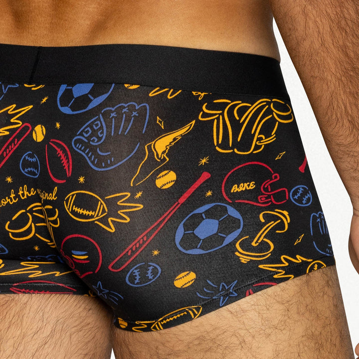 BIKE® Athletic Active Trunk – Men’s Ultra-Soft Modal Underwear in Exclusive Sports Print