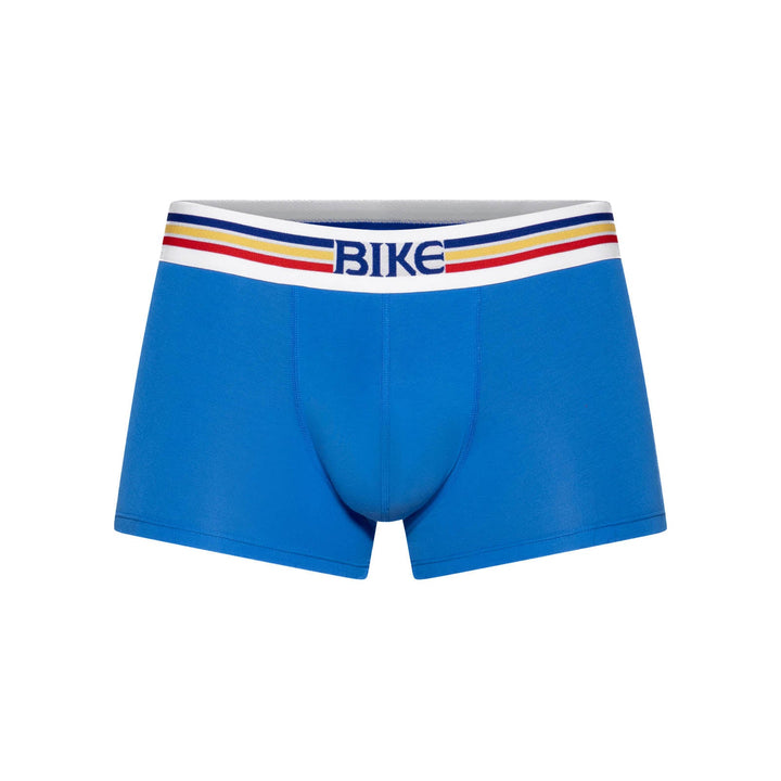 BIKE Athletic Stretch Cotton Trunk Underwear - Men’s 3" Inseam Mid-Rise Performance Trunks in Bright Indigo