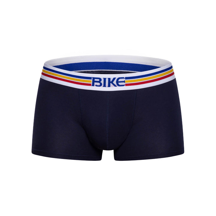 BIKE Athletic Stretch Cotton Trunk Underwear – Men’s Navy Blue 3" Inseam Mid-Rise Trunks