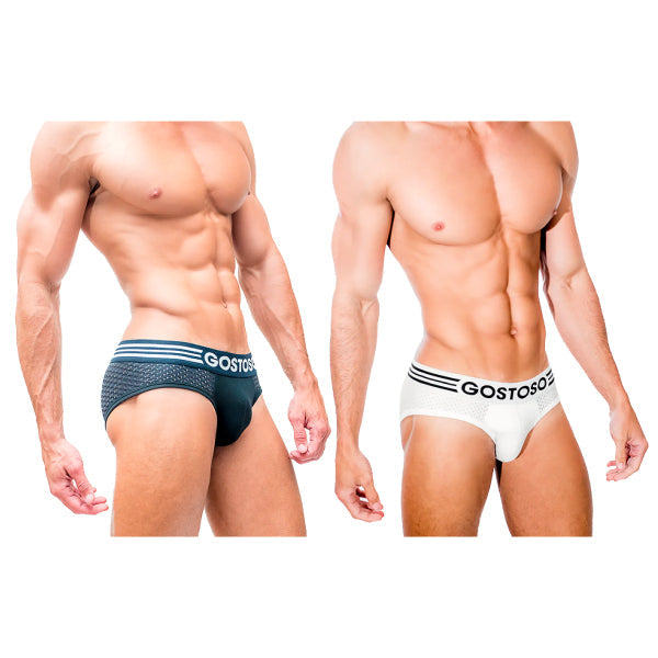 CA-RIO-CA Men's Gostoso Mesh Brief 2pack Briefs in 