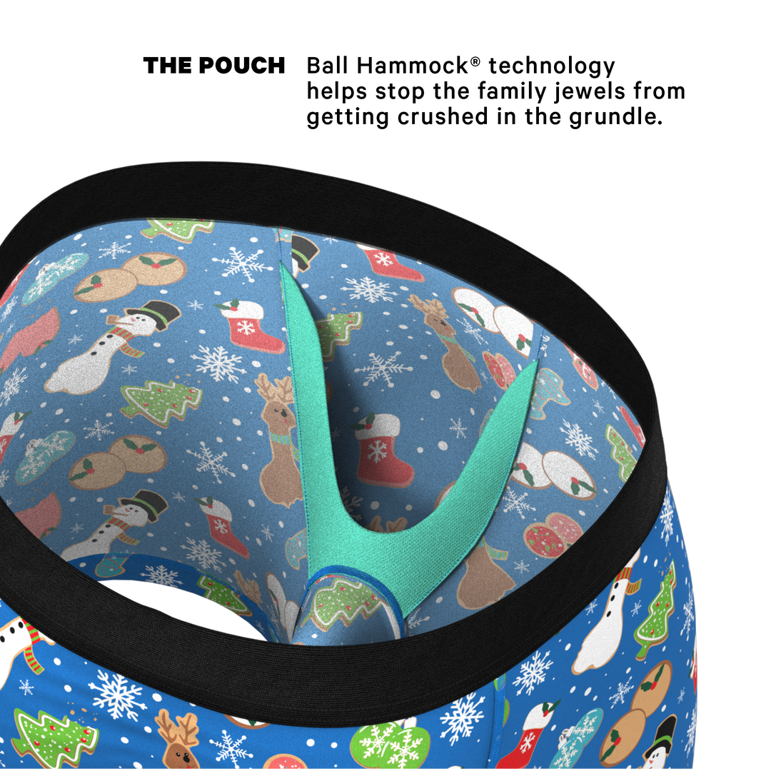 Shinesty "The Baked Goodies" Christmas Cookies Ball Hammock® Pouch Boxer Briefs (Standard Length)
