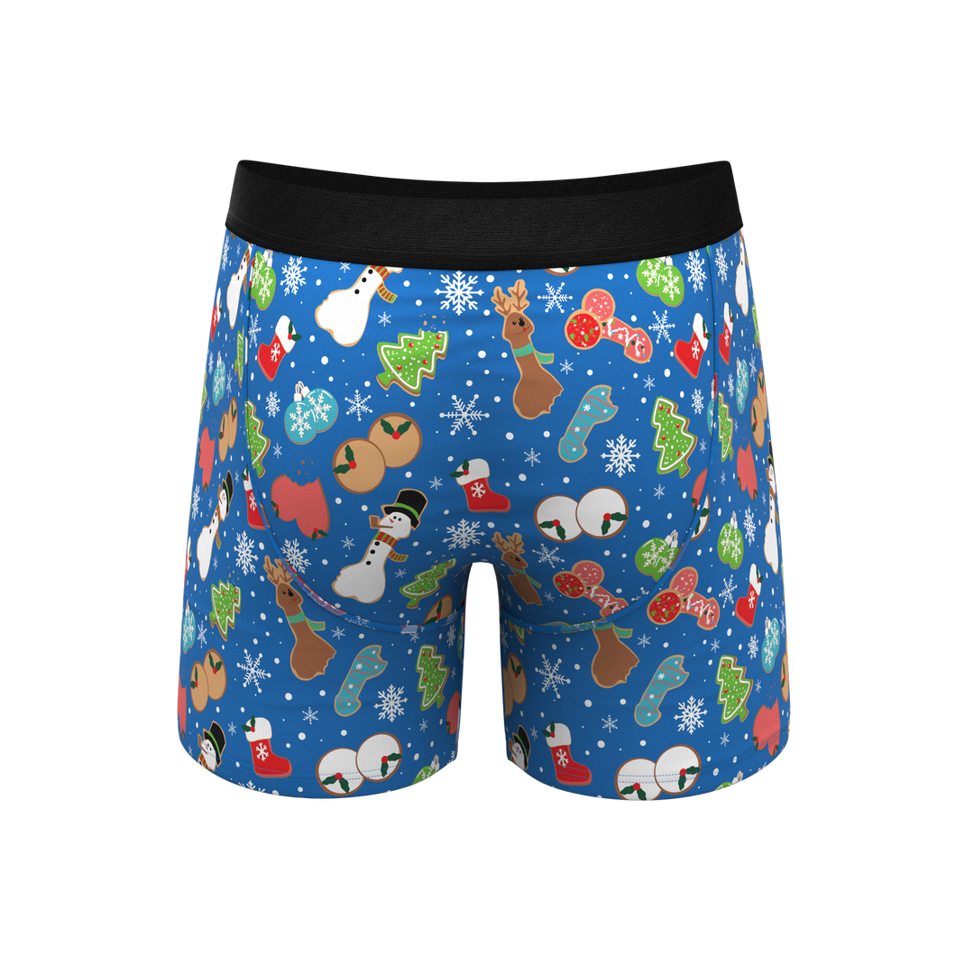 Shinesty "The Baked Goodies" Christmas Cookies Ball Hammock® Pouch Boxer Briefs (Standard Length)