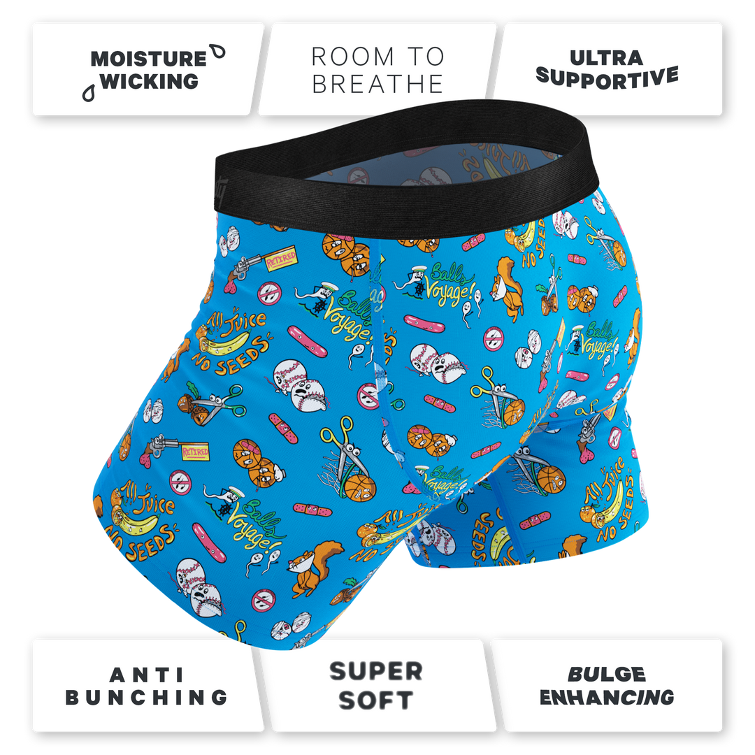 The Balls Voyage Vasectomy Boxer Briefs with Ball Hammock® Pouch & Fly