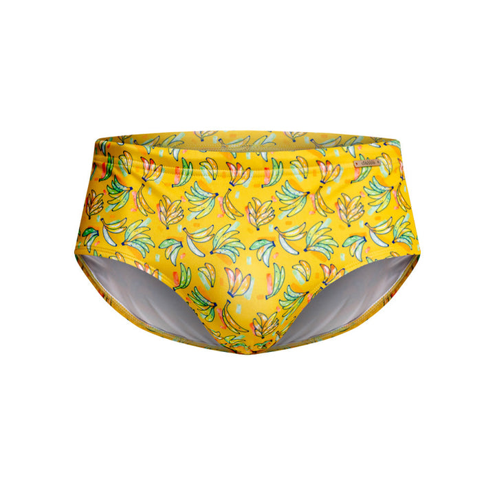 Mundo Unico Vainilla Men's Swim Shorts in Yellow – men's swimwear Handmade in Colombia