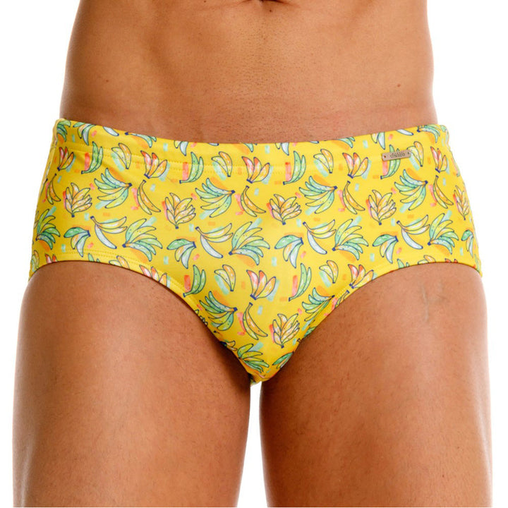 Mundo Unico Vainilla Men's Swim Shorts in Yellow – men's swimwear Handmade in Colombia