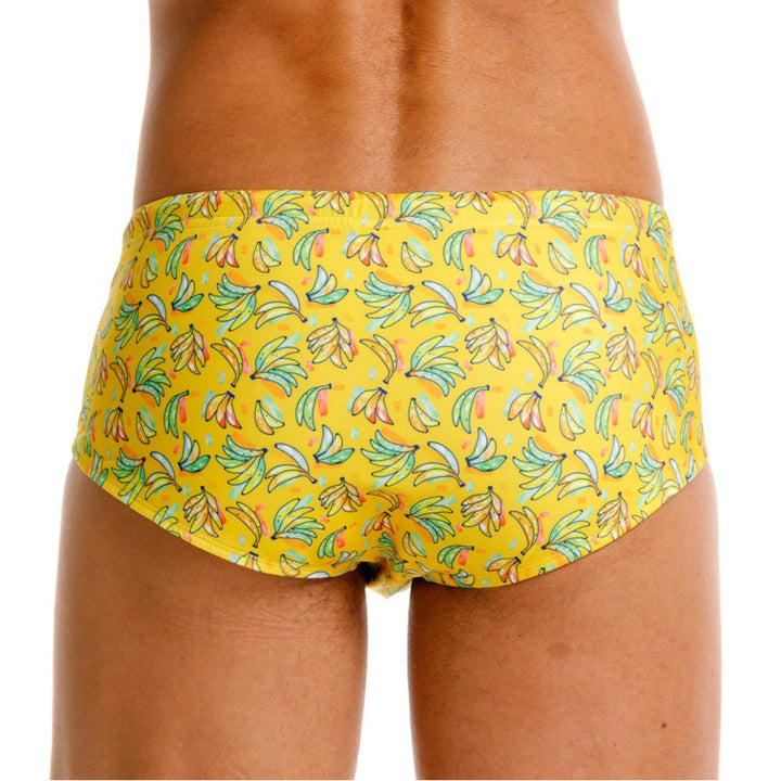 Mundo Unico Vainilla Men's Swim Shorts in Yellow – men's swimwear Handmade in Colombia