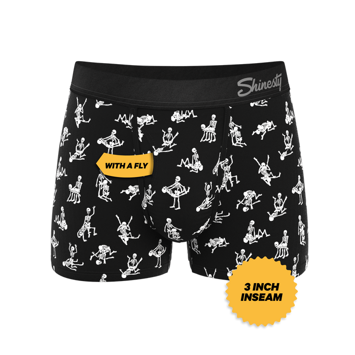 Shinesty "Bare Back Bones" Glow-in-the-Dark Skeleton Ball Hammock® Pouch Trunks Underwear