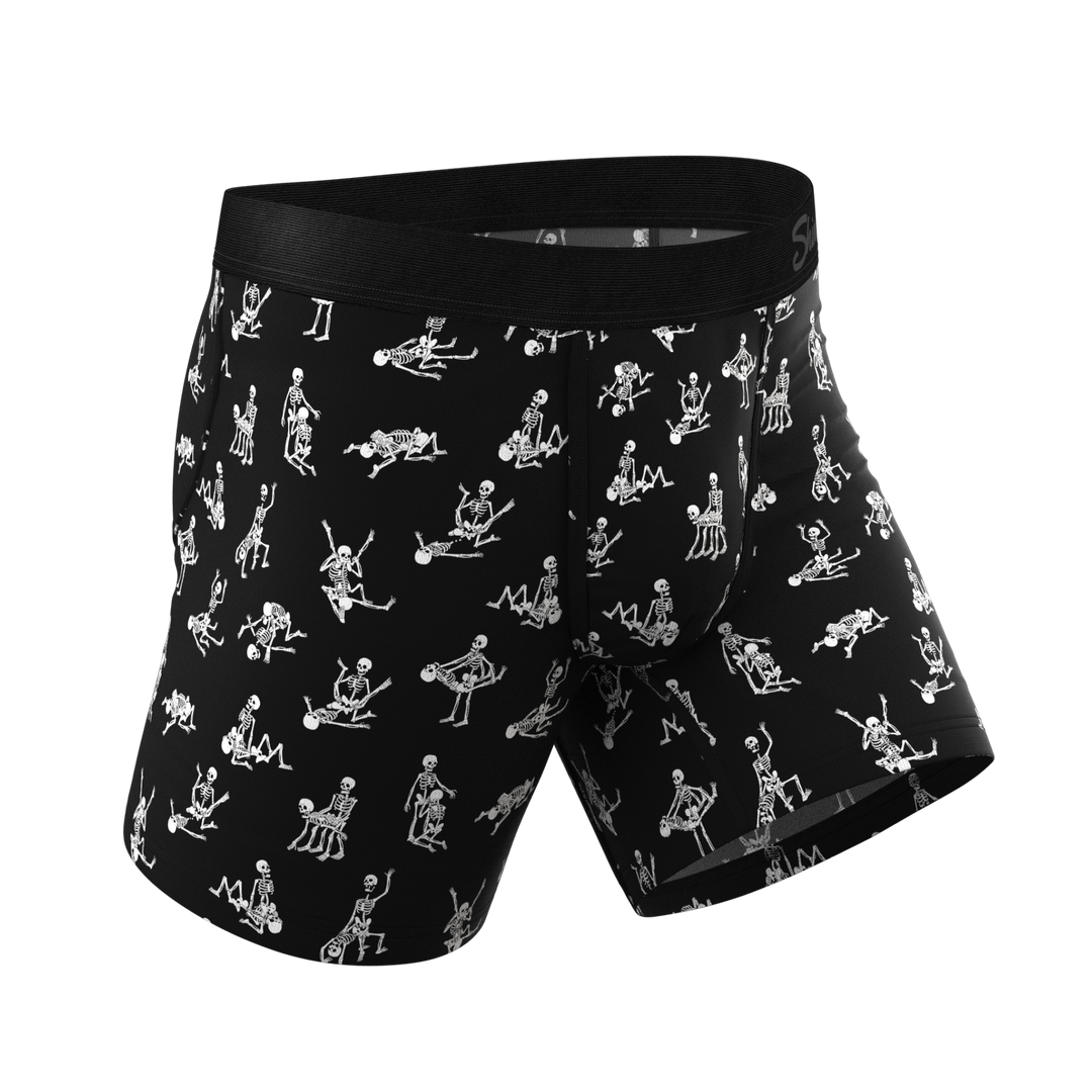Bare Back Bones Glow in the Dark Skeleton Underwear | Ball Hammock® Pouch