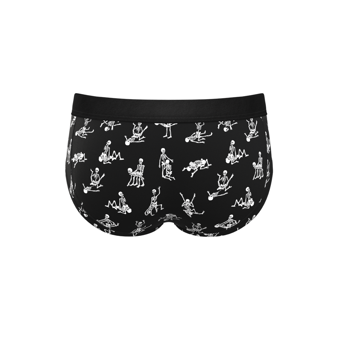 Glow in the Dark Skeletons Briefs | Bare Back Bones Ball Hammock® Pouch Underwear