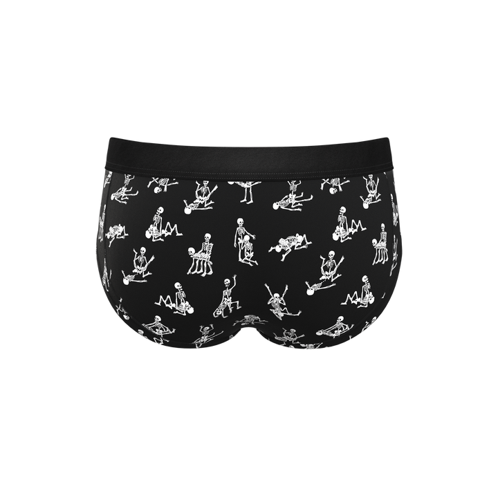 Glow in the Dark Skeletons Briefs | Bare Back Bones Ball Hammock® Pouch Underwear