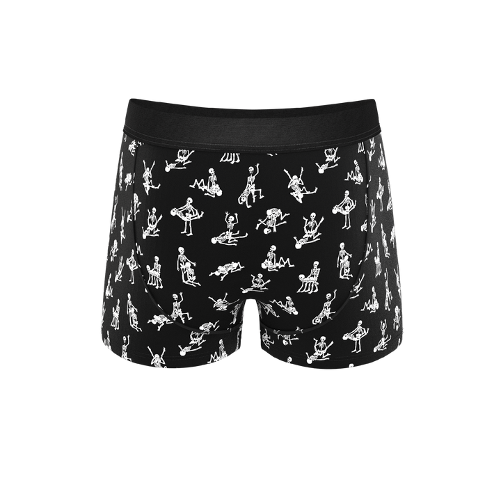 Shinesty "Bare Back Bones" Glow-in-the-Dark Skeleton Ball Hammock® Pouch Trunks Underwear