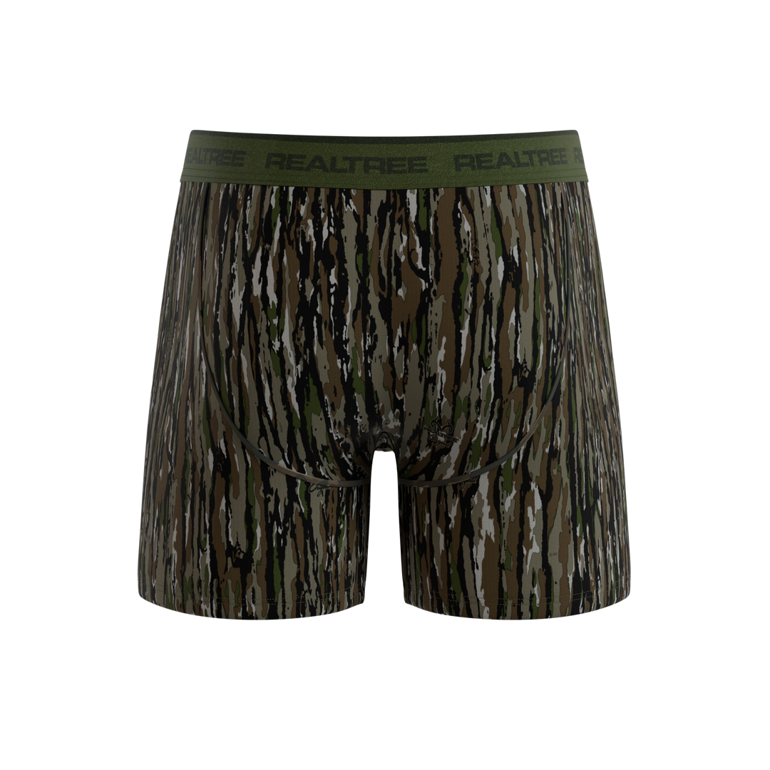 Shinesty x Realtree The Barking Up bark camouflage Ball Hammock underwear with fly – men's camo boxer brief