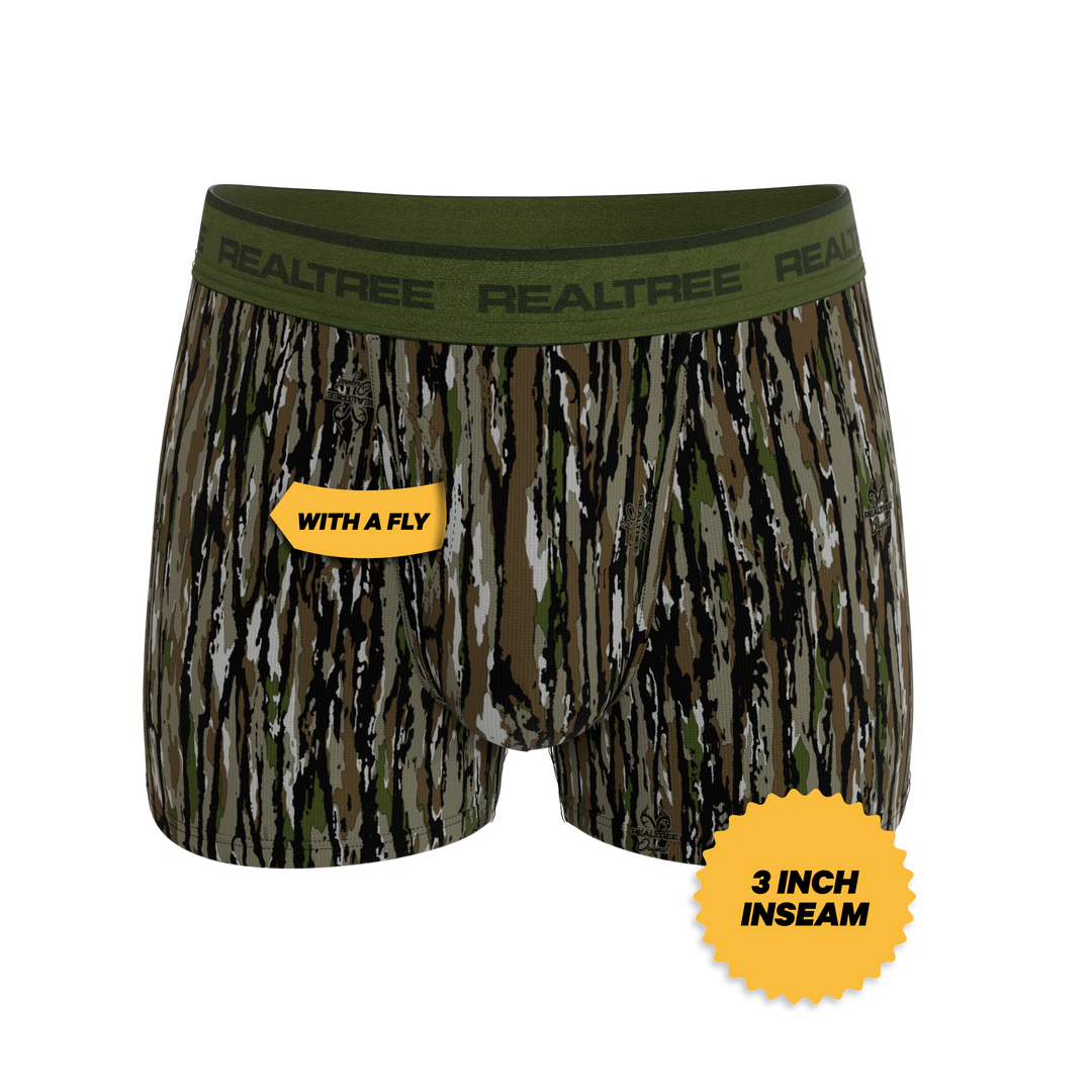 Shinesty x Realtree The Barking Up bark camouflage Ball Hammock pouch trunks – men's Realtree camo trunks