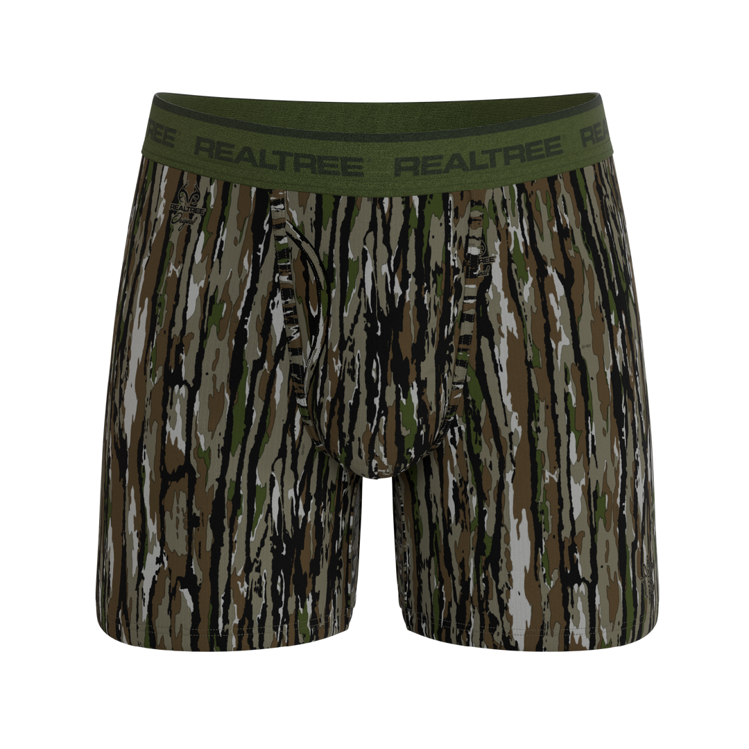 Shinesty x Realtree The Barking Up bark camouflage Ball Hammock underwear with fly – men's camo boxer brief