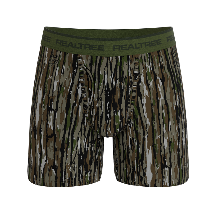 Shinesty x Realtree The Barking Up bark camouflage Ball Hammock underwear with fly – men's camo boxer brief