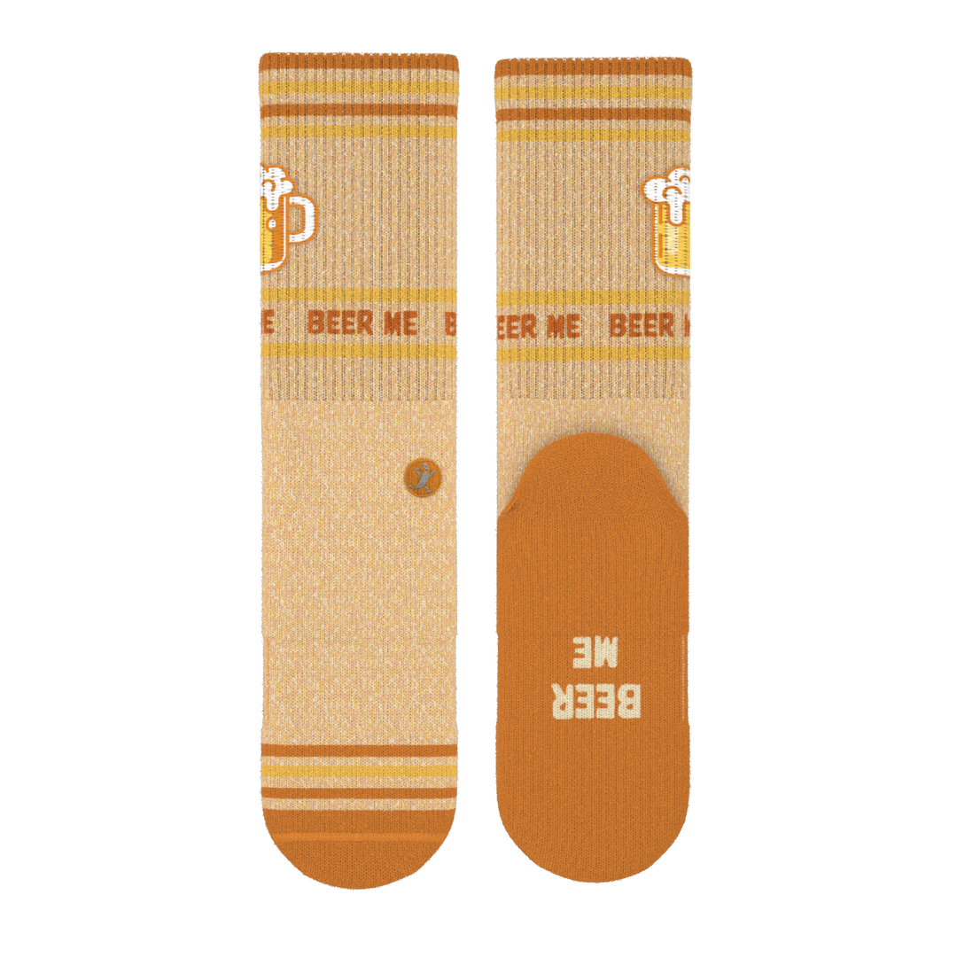 The Barley Pop | Beer Heel Hammock™ Crew Socks