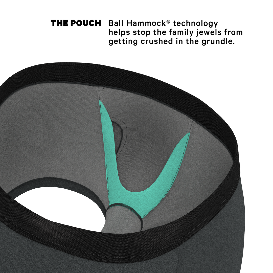 The Basalt Heather Charcoal Trunks - Ball Hammock® Pouch